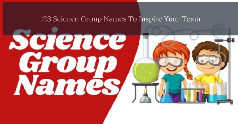 Science Group Names